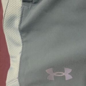 Womens Under Armour Blue/Gray Athletic Shorts. Size L